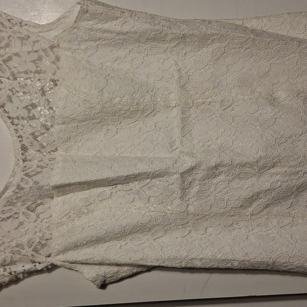 Hollister White Lace Mini Dress Size 9 NWT